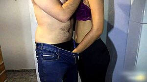 Leggings and spandex sex with a happy ending