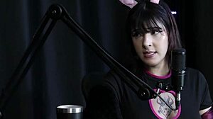 After starting in porn, Yummi Paradise picked her name easily despite family struggles. She shines in sheer red.