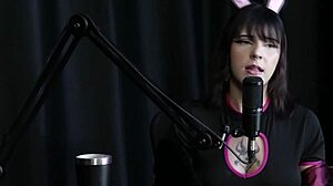 After starting in porn, Yummi Paradise picked her name easily despite family struggles. She shines in sheer red.