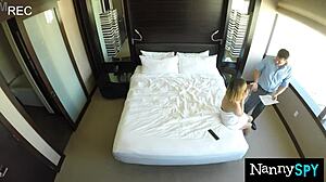 Desperate Nanny Caught and Turns Into Boss's Petite Cum Slut