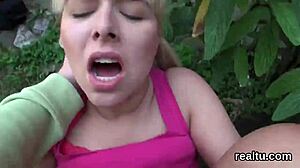 Hardcore POV video of exceptional Czech teen's shopping strip tease