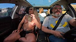 Evy Kethlyn Fucking in Crowded Car on Streets