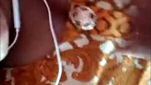 Pakistani teens engage in lesbian sex on WhatsApp call, including anal and tit play