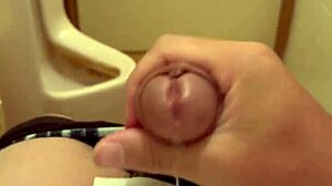 Solo gay guy indulges in private self-pleasure session