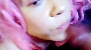 Swallowing Big Loads Like a Pro