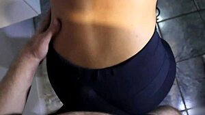 Leggings and spandex sex with a happy ending