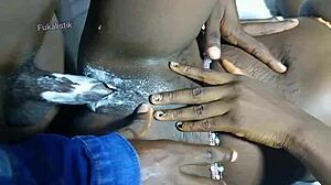 Married Arab woman with a hijab has sex with black man