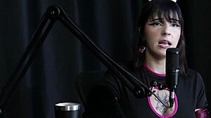 After starting in porn, Yummi Paradise picked her name easily despite family struggles. She shines in sheer red.