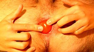 Young gay boy’s anal solo play with a sex toy