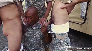 Black and White Schoolboy Bareback with Emo Twink in Wild Gay Action