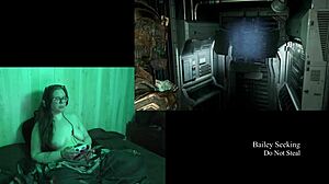 Naked Deadspace Playthrough Part 8 with Busty Brunette BBW Action