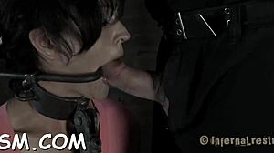 Ever seen a sloppy blowjob turn into bound femdom chaos?