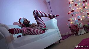 Lily Carter Squirts for Christmas!