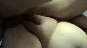 Cumshot on the pregnant cheating wife in the kitchen scene
