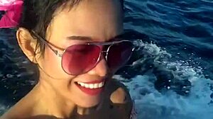 Teen Amateur With Narrow Ass Gets Proper Cumshot Into Pussy After Jet Ski Fun On Beach