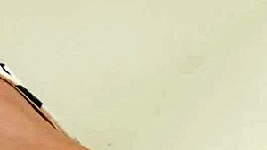 Super hot teen masturbates on the cozy sofa.