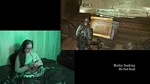 Naked Deadspace Playthrough Part 8 with Busty Brunette BBW Action