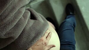 Unplanned Public Hallway Sex Almost Caught