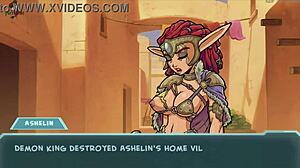 Ashelin’s wild ride in Akabur’s star channel, scene 61