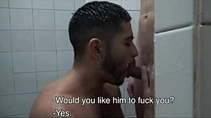 Latinos in showers: fucking with passion or just steam?