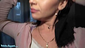 Public agent's blind taste test of Tina Princess's cum