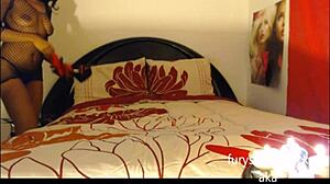 Ebony Workout Babe Squirts Powerfully From Her Huge Pussy Lips In Panties During Hurricane Fury