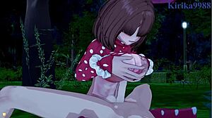 kinoko komori and mei hatsume fuck izuku midoriya in intense hentai creampie