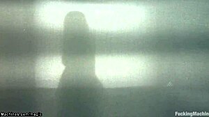 Beautiful woman with hourglass shape gets fucked by a machine