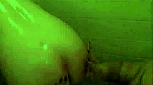 Amateur couple enjoys bisexually inspired shower scene with big black cock
