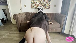 Lizren gives amazing oral on Halloween?