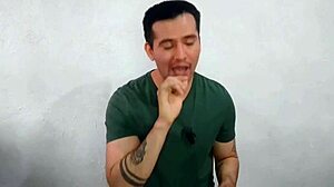 I gave my first blowjob to muscular coworker's 21cm cock in office, almost caught.