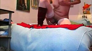 Sexy Woman in Blue Leggings and Pink Blouse Gets Ass Fucked Hard