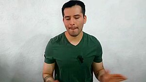 I gave my first blowjob to muscular coworker's 21cm cock in office, almost caught.