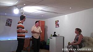 Hey, wanna try double penetration with this cute chubby blonde?