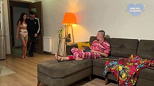 Cuckold Sucks Wife's Lover's Big Cock After Pussy Creampie