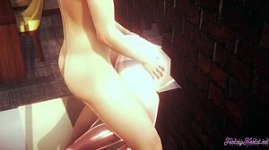 Naruto Hentai 3D - Hinata Blowjob And Wall Fuck In Anime Porn