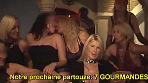 Young people being coached by a sexy woman in public sexual experience