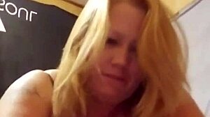 dirty blonde slut cheating on her man