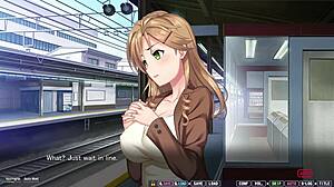 Public train ride turns into a wild hentai game