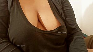 Asian Aunt Displays Her Big Tits