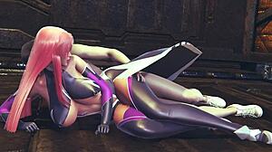 Big-boobed Makai kishi gets pounded in intense 3D hentai