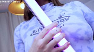 emma korti with big natural tits taking on six huge cocks, curious?