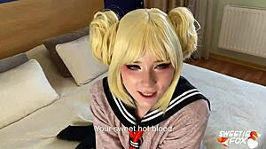 Passionate deepthroat and hardcore fucking with Toga Himiko cosplay.