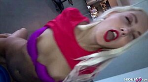 Young German teen gets fit and fucked at McFit