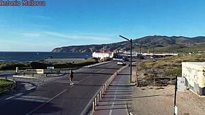 portuguese bubble butt picked up for hot beach quickie