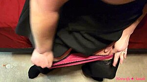 hotwife sarah gives hubby sloppy seconds after wild night