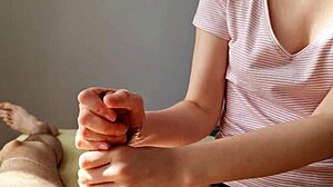 Beautiful tits and a great POV massage with a fantastic climax