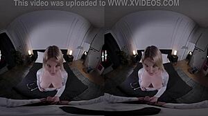 Exploring the dark room in VR with big boss.