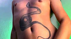 Transsexual Teasing from Front or Back for Strong Cumshot