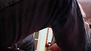 teen in pantyhose shows off her hairless body in hd.